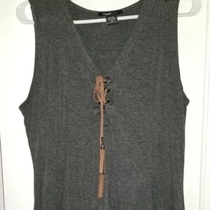 Hip length tank top
